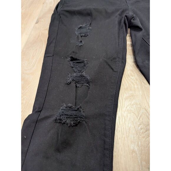 14R Torrid Bombshell Skinny Ripped Black Jeans - Picture 3 of 8